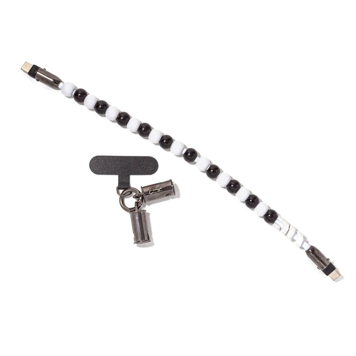 Beaded Phone Charger Wristlet Oreo