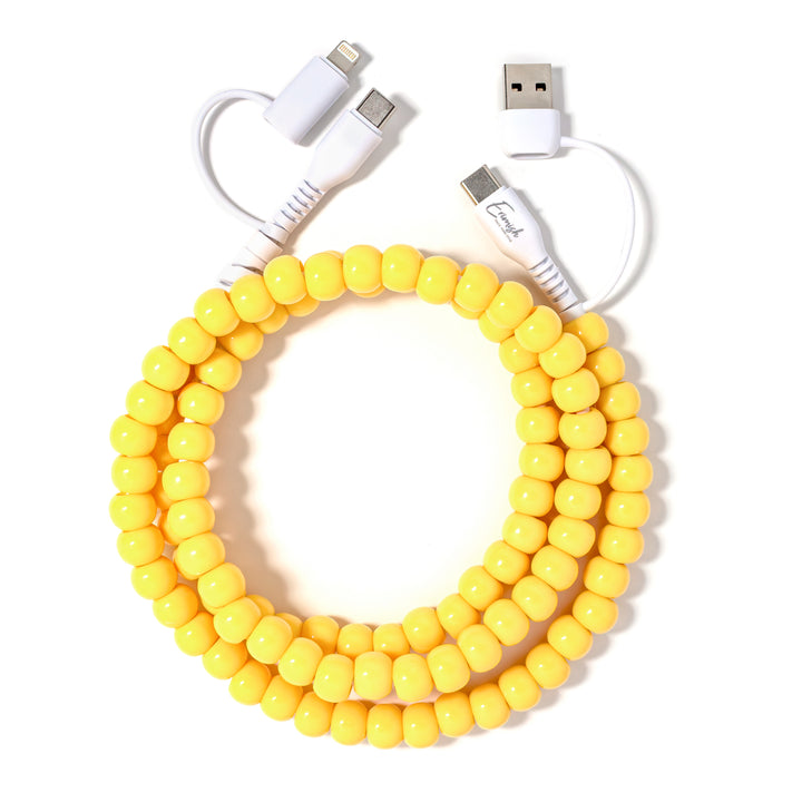 Beaded Phone Charger Daisy