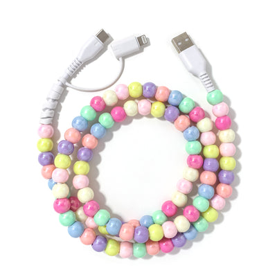 Beaded Phone Charger Sweetart