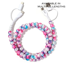Beaded Phone Charger Pink Ombre