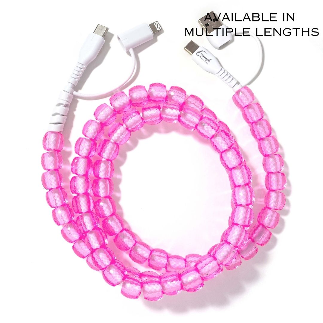 Beaded Phone Charger Cherry Fizz – Erimish