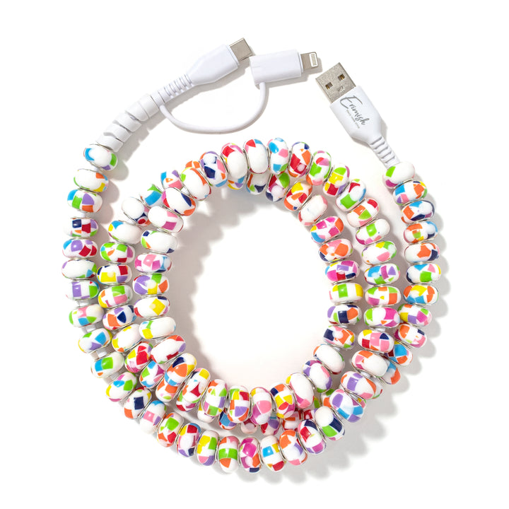 Beaded Phone Charger Fruity