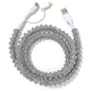 Beaded Phone Charger Black Checkered PRE-ORDER SHIP DATE 5/1/25