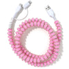 Beaded Phone Charger Pink Checkered PRE-ORDER SHIP DATE 5/1/25