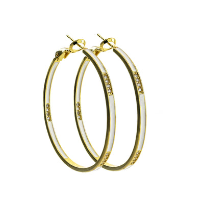 Becky White Earrings