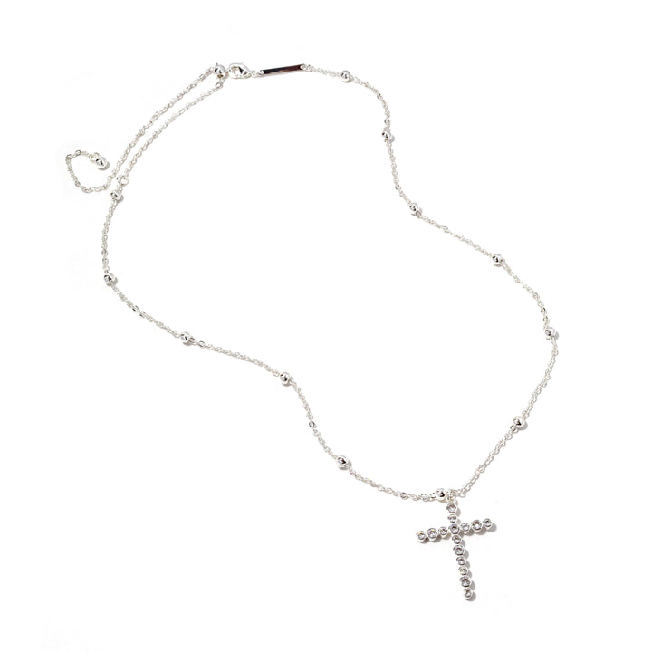 Bezel Cross Necklace