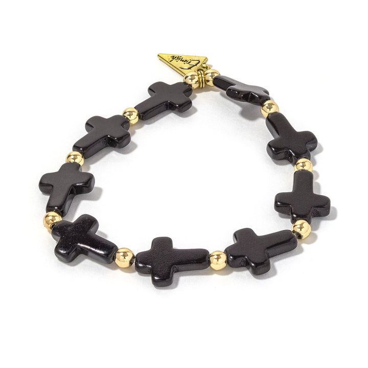 Black Cross Bracelet