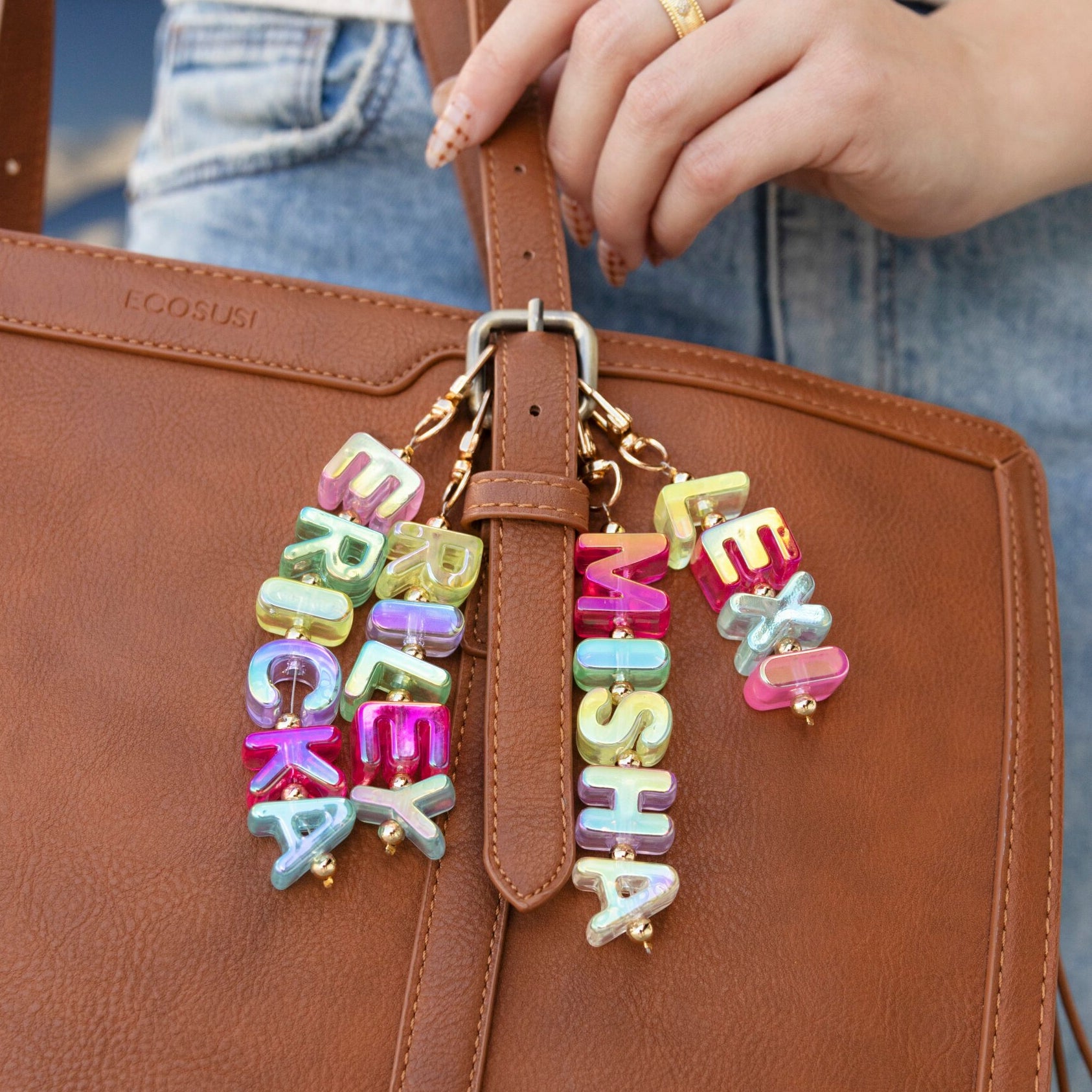 ØMI Bag Charm Block Party Custom Bag Charm – Erimish