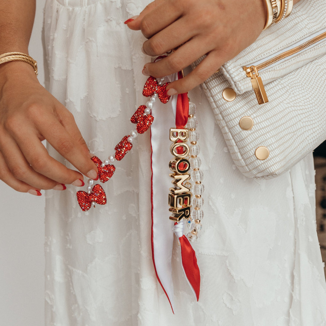 Sparkle Bow Bag Charm