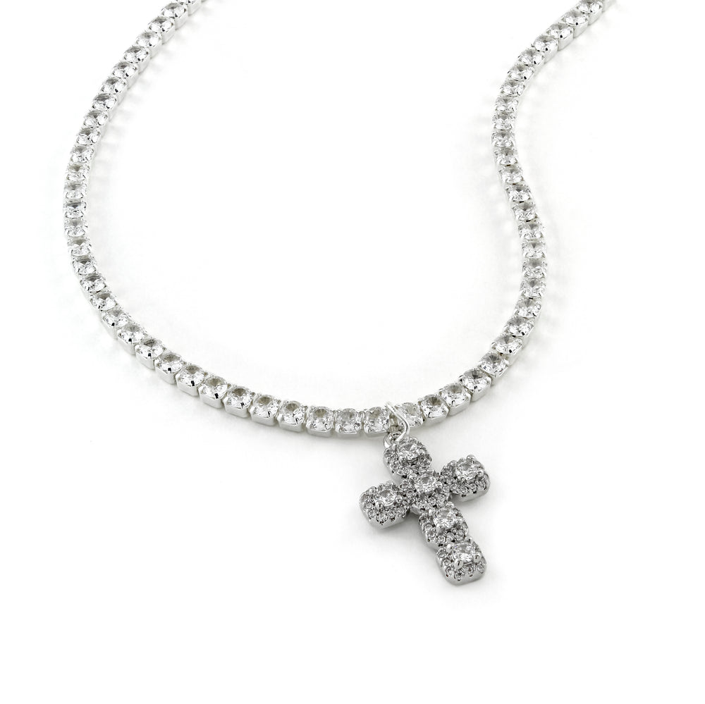 Bubbles Cross Necklace - Erimish