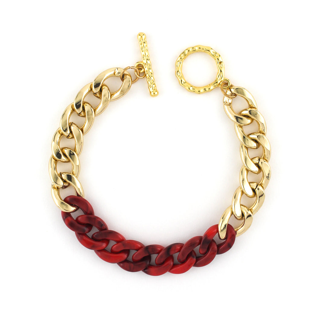 Calico Mini Bracelet Red Marble - Erimish