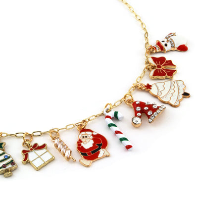 Candy Cane Charm Necklace