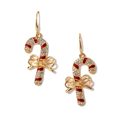 Candy Cane Kiss Earrings