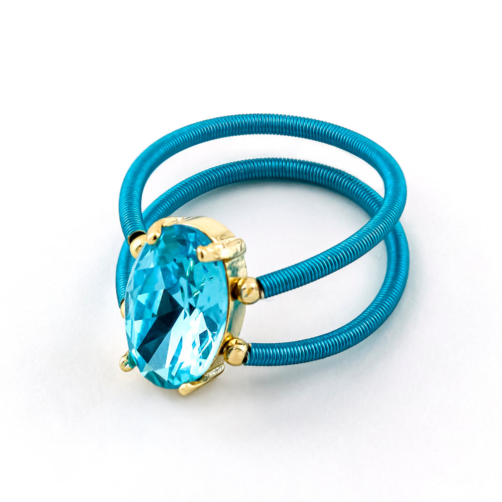 Candy Crush Ring Turq - Erimish