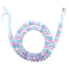 Beaded Phone Charger Checkered Multi-SHIP DATE EST 6/10