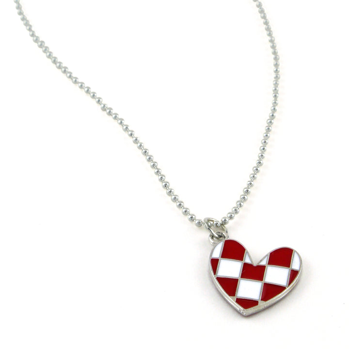 Checkered Heart Phillip Necklace - Erimish