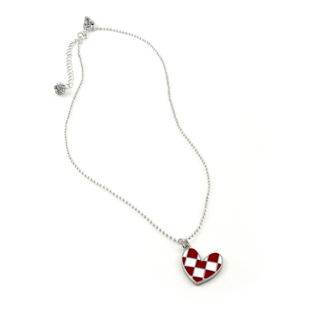 Checkered Heart Phillip Necklace - Erimish