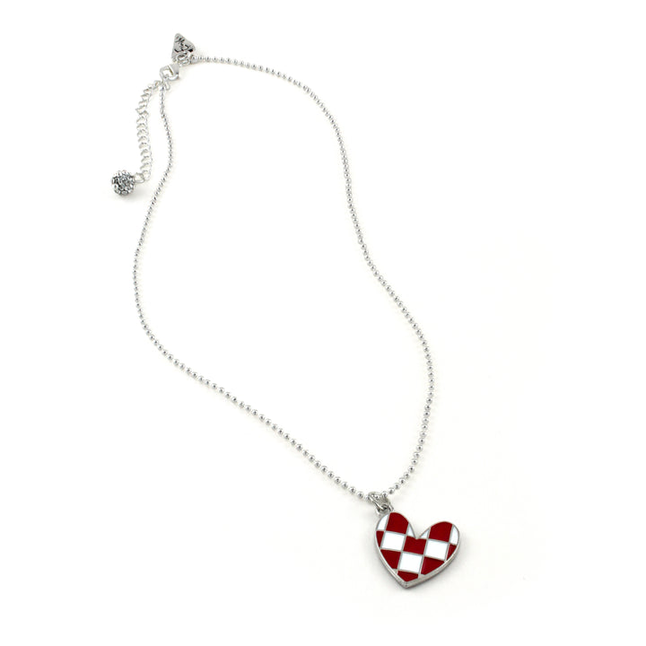Checkered Heart Phillip Necklace - Erimish