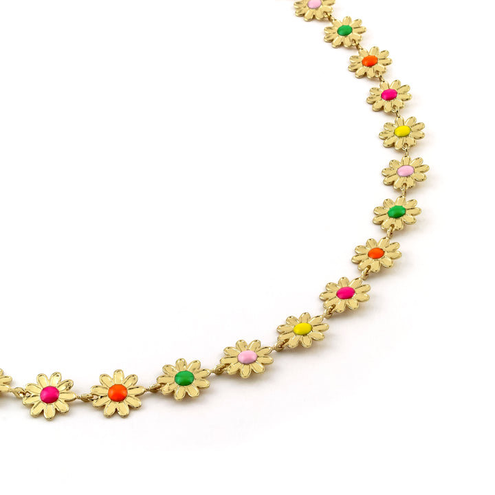 Colorful Daisy Necklace