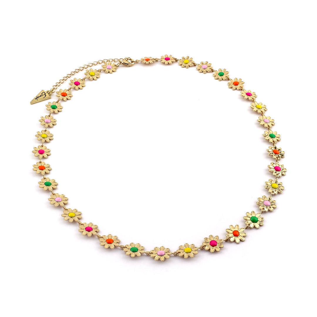 Colorful Daisy Necklace