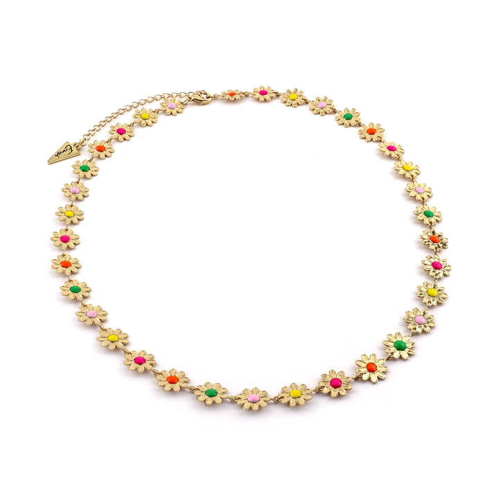 Colorful Daisy Necklace