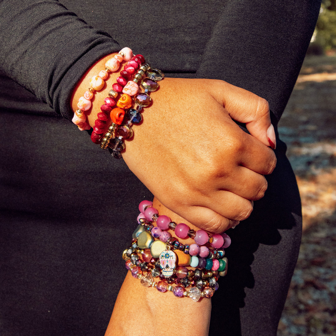 Day of the Dead Bracelet Stack