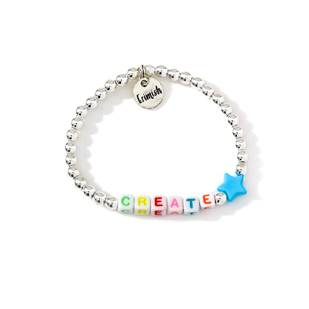 Gem Jams Space Bracelet Create Silver (KIDS) - Erimish