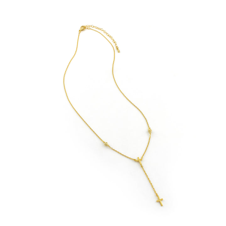 Cross Drop Necklace - Erimish