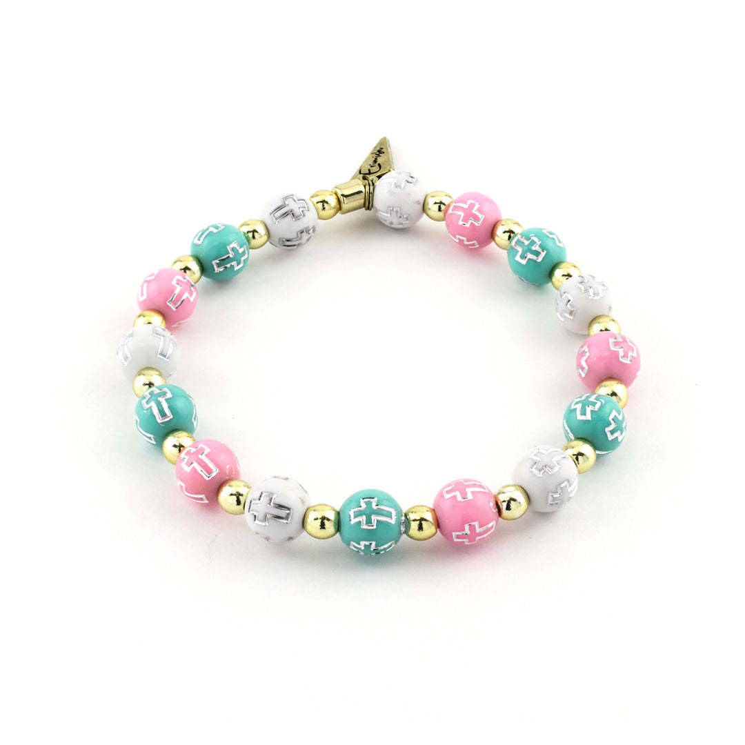 Cross Staple Bracelet Minty - Erimish