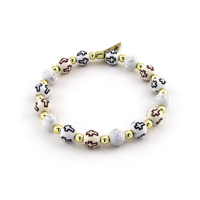 Plus Size Cross Staple Bracelet Neutral