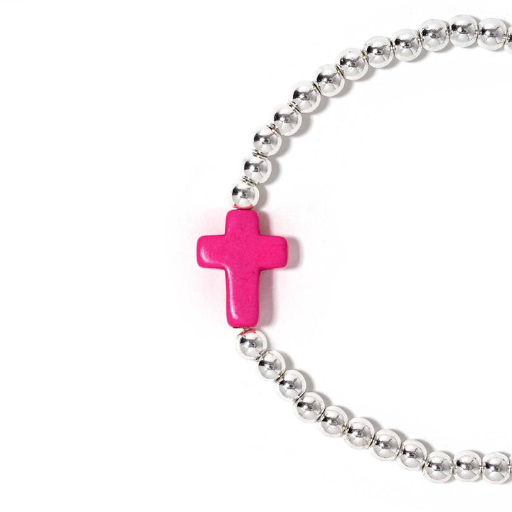 Cross Bracelet Pink