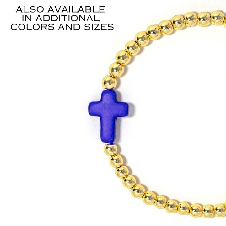 Cross Bracelet Blue