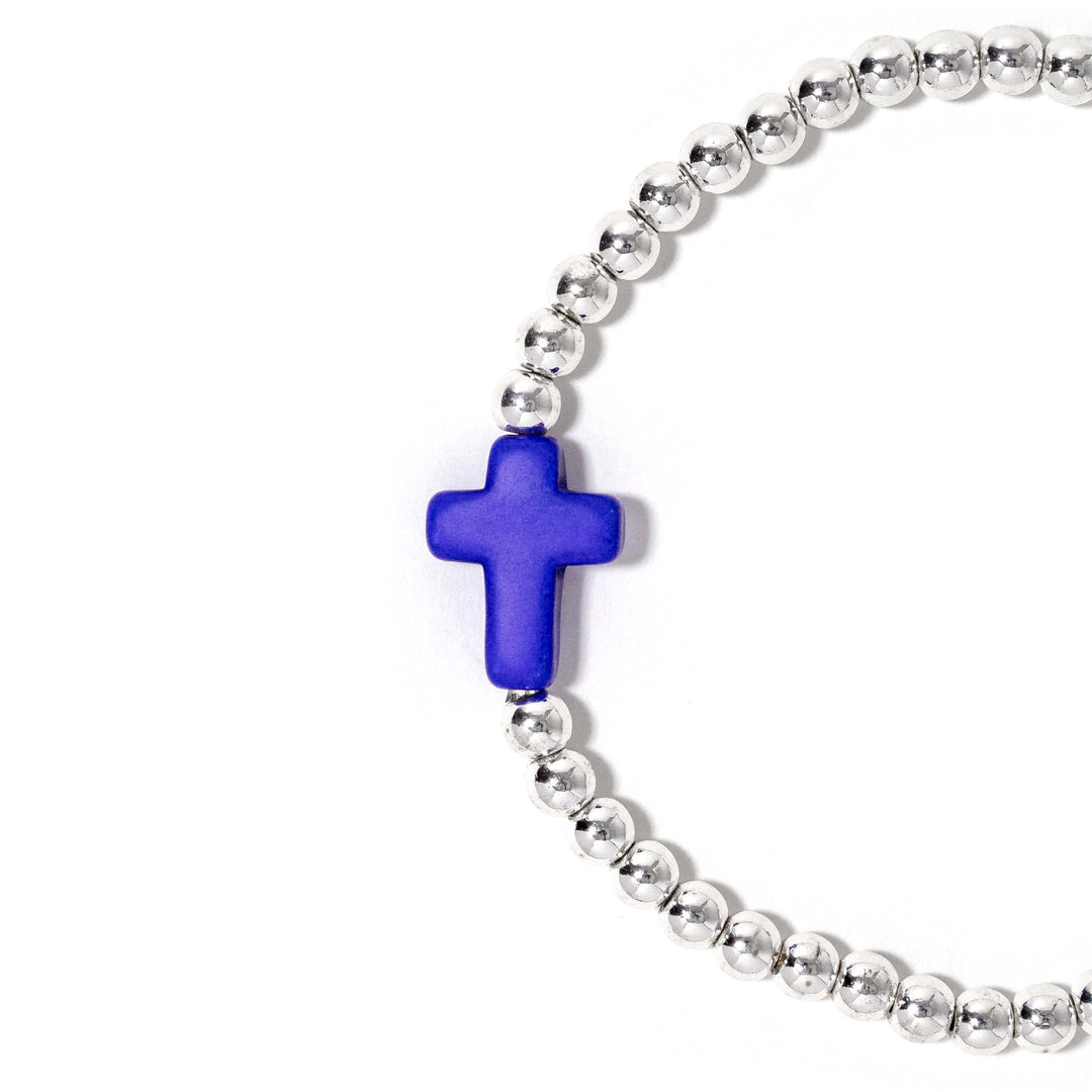 Cross Bracelet Blue