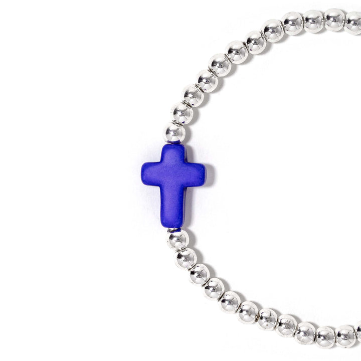 Cross Bracelet Blue