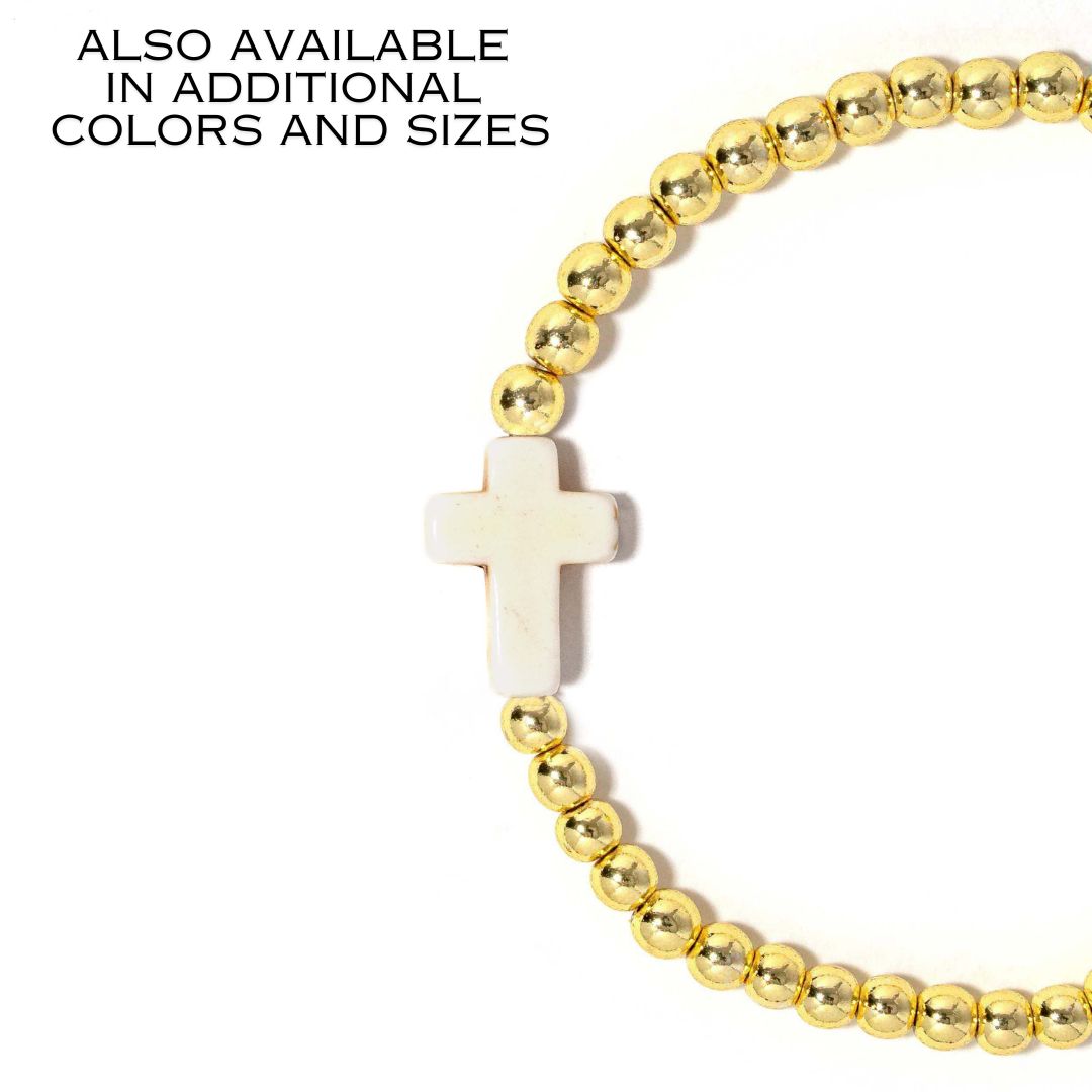 Cross Bracelet Cream
