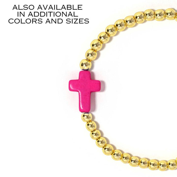 Cross Bracelet Pink