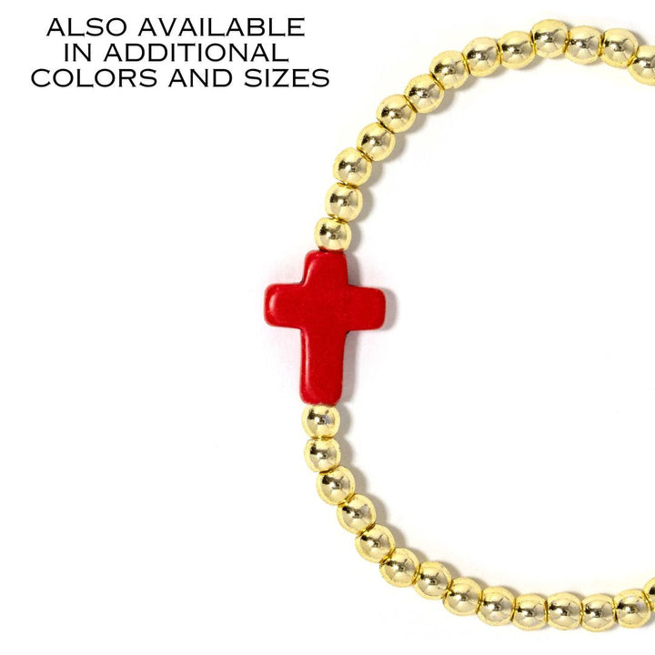 Cross Bracelet Red