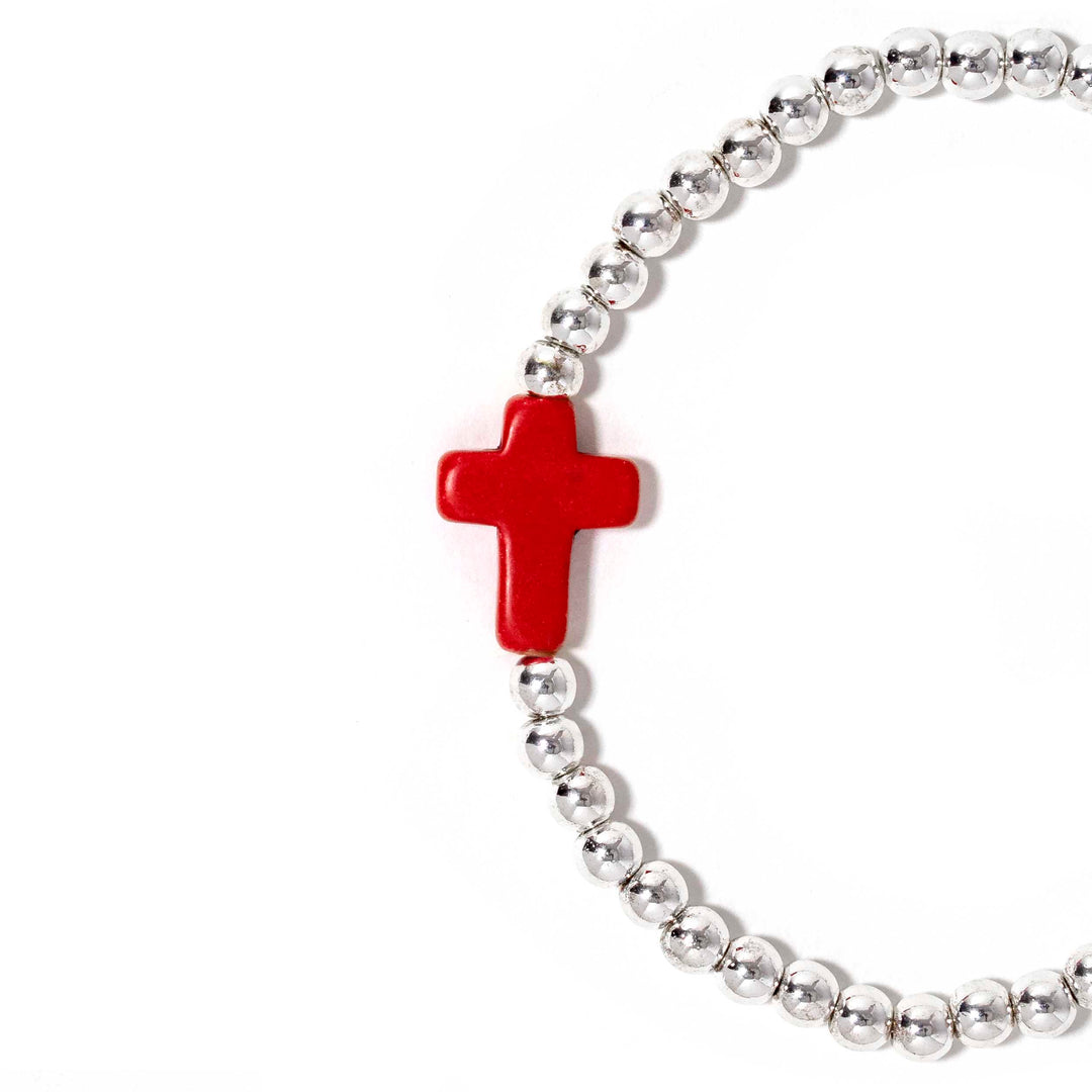 Cross Bracelet Red