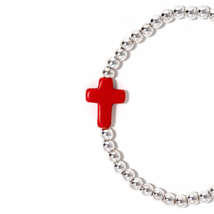 Cross Bracelet Red