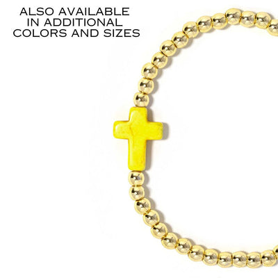 Cross Bracelet Yellow
