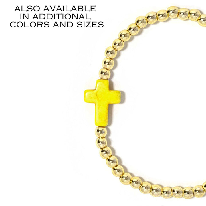 Cross Bracelet Yellow