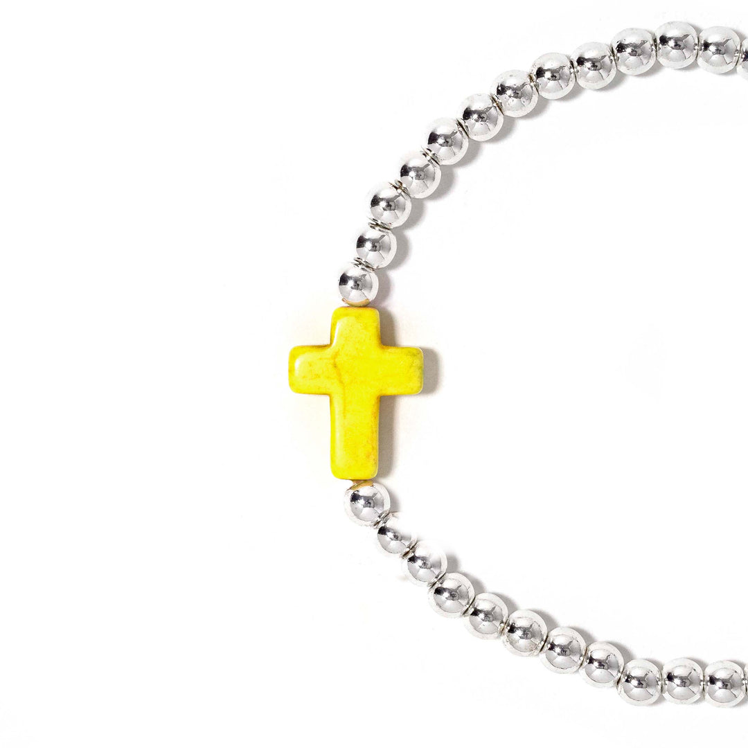 Cross Bracelet Yellow