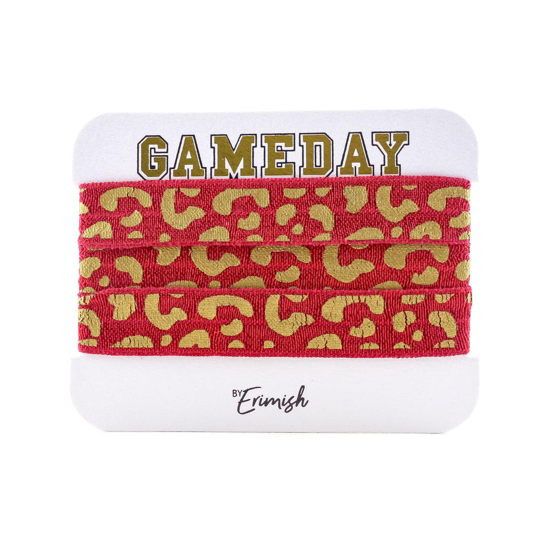 Hair Ties Maroon/Gold