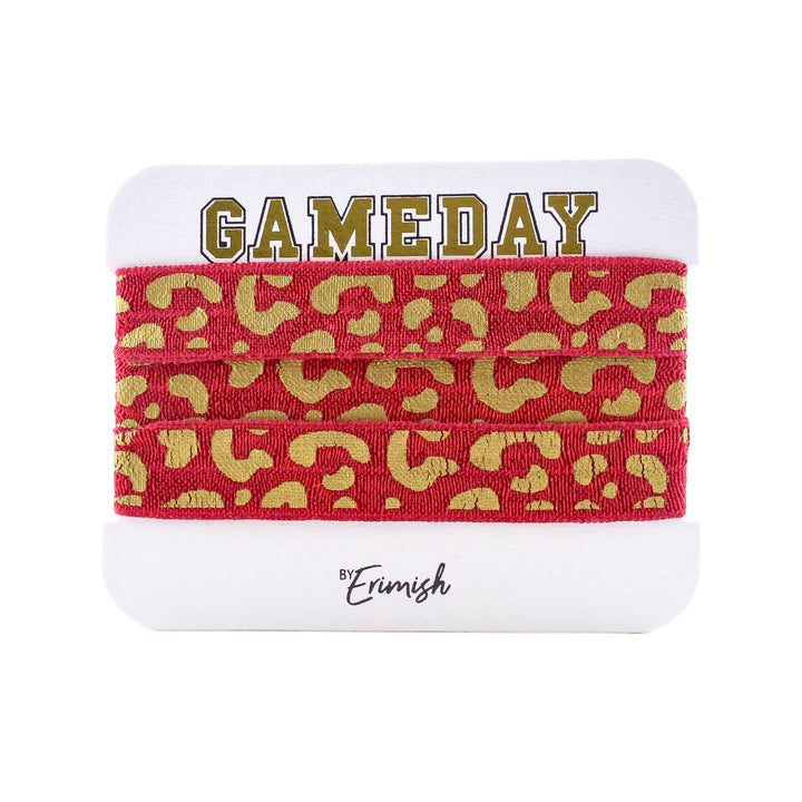 Hair Ties Maroon/Gold