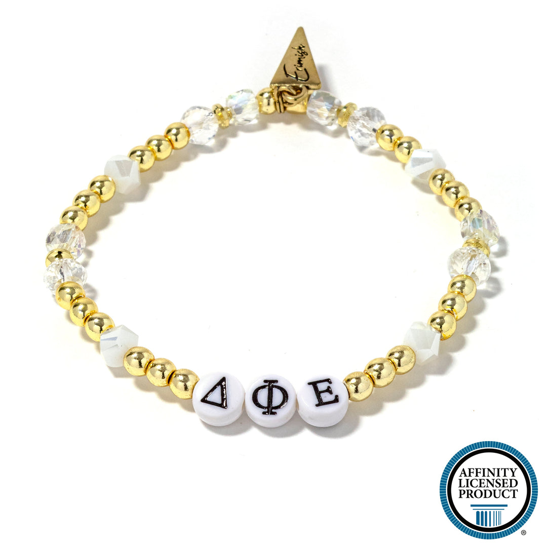 Delta Phi Epsilon - White Bracelet