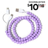 Doorbuster Beaded Phone Charger Purple