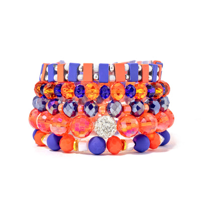 Plus Size Team Spirit Stack Blue/Orange