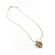 Flower Skull Necklace