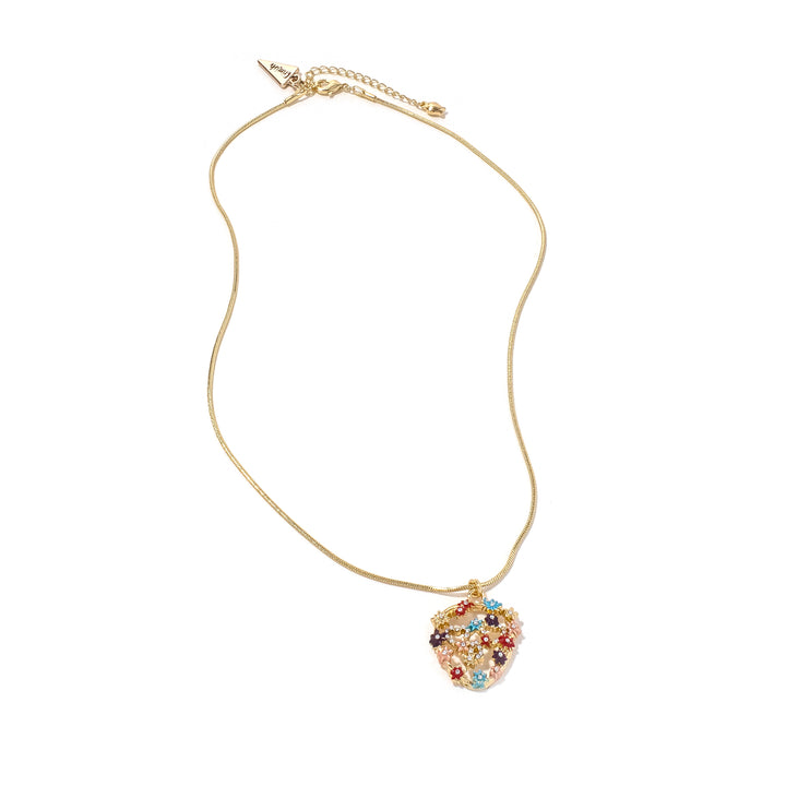 Flower Skull Necklace