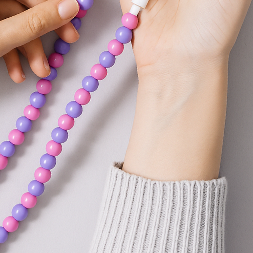 Beaded Phone Charger Cotton Candy - Erimish